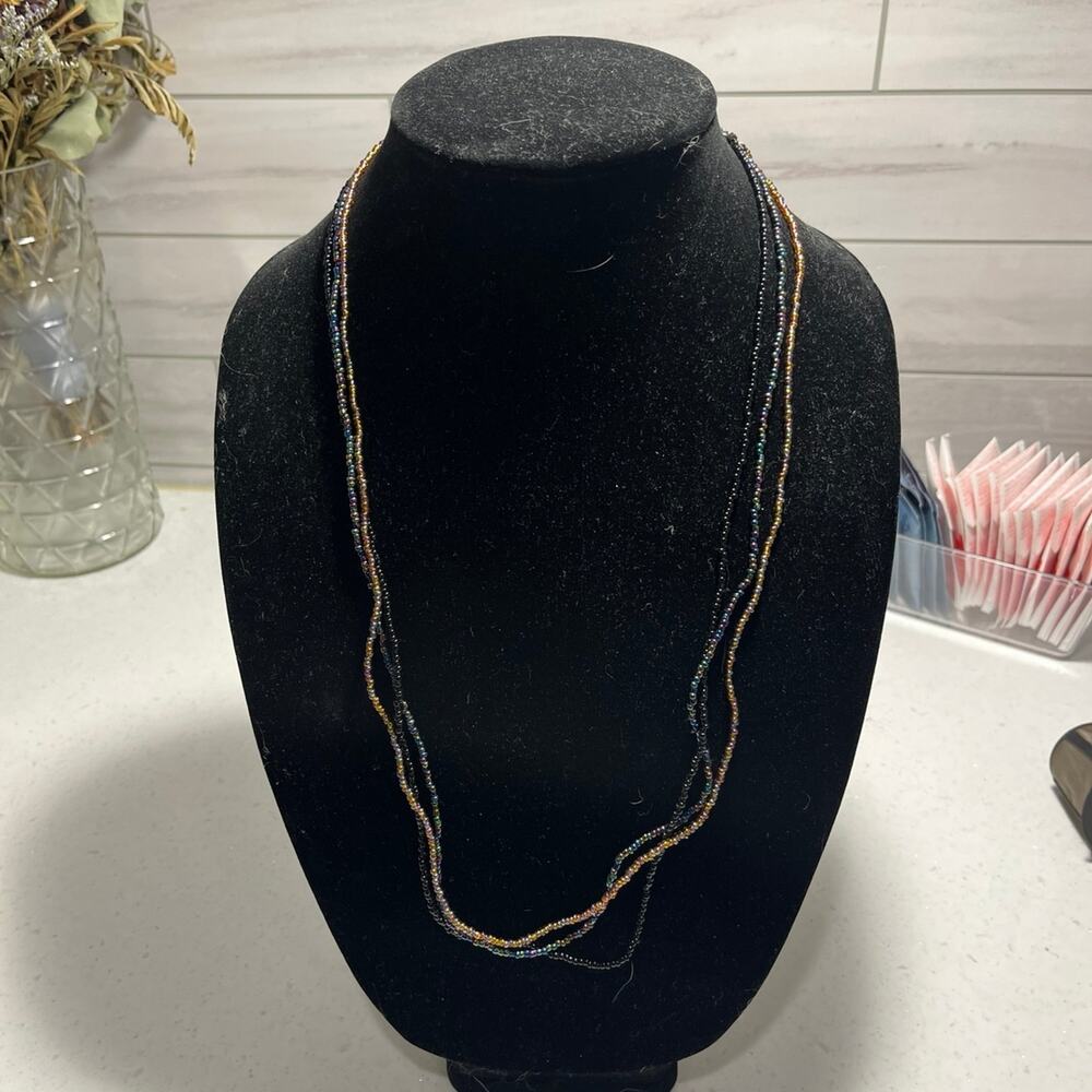 Layered beaded necklace
